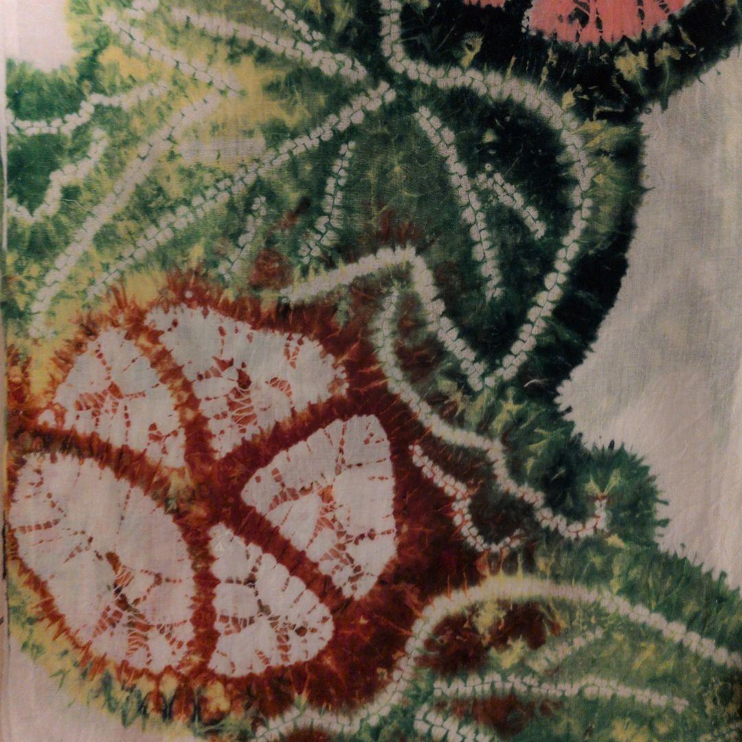 ま*ん様 有松鳴海絞りの朝顔の浴衣