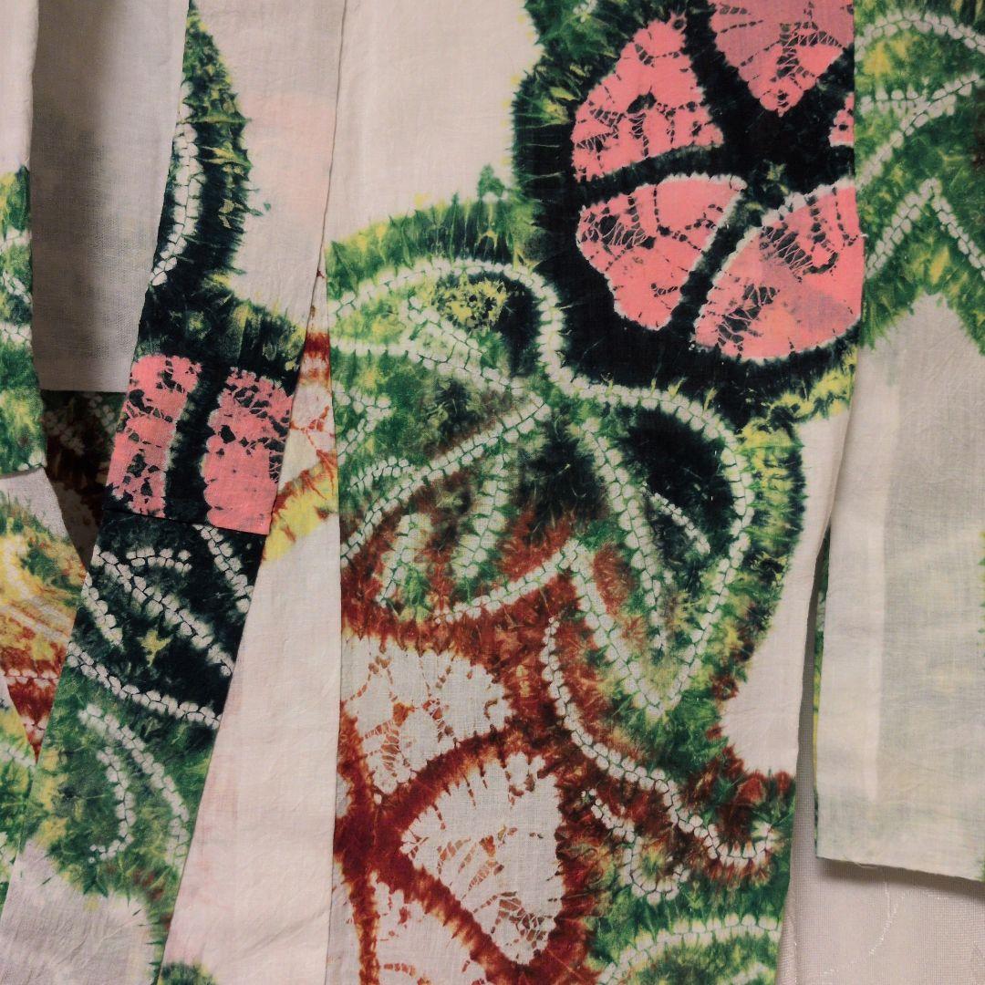 ま*ん様 有松鳴海絞りの朝顔の浴衣