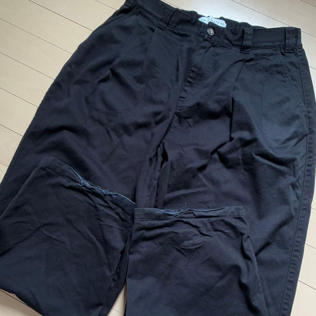 パンツ polar railway chinos pants black L