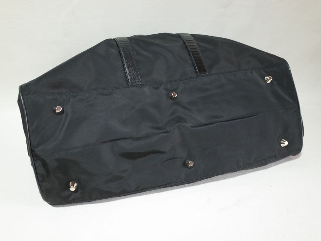 PRADA プラダ　ボストンバッグ トート　三角ロゴプレート　黒　付属品セット