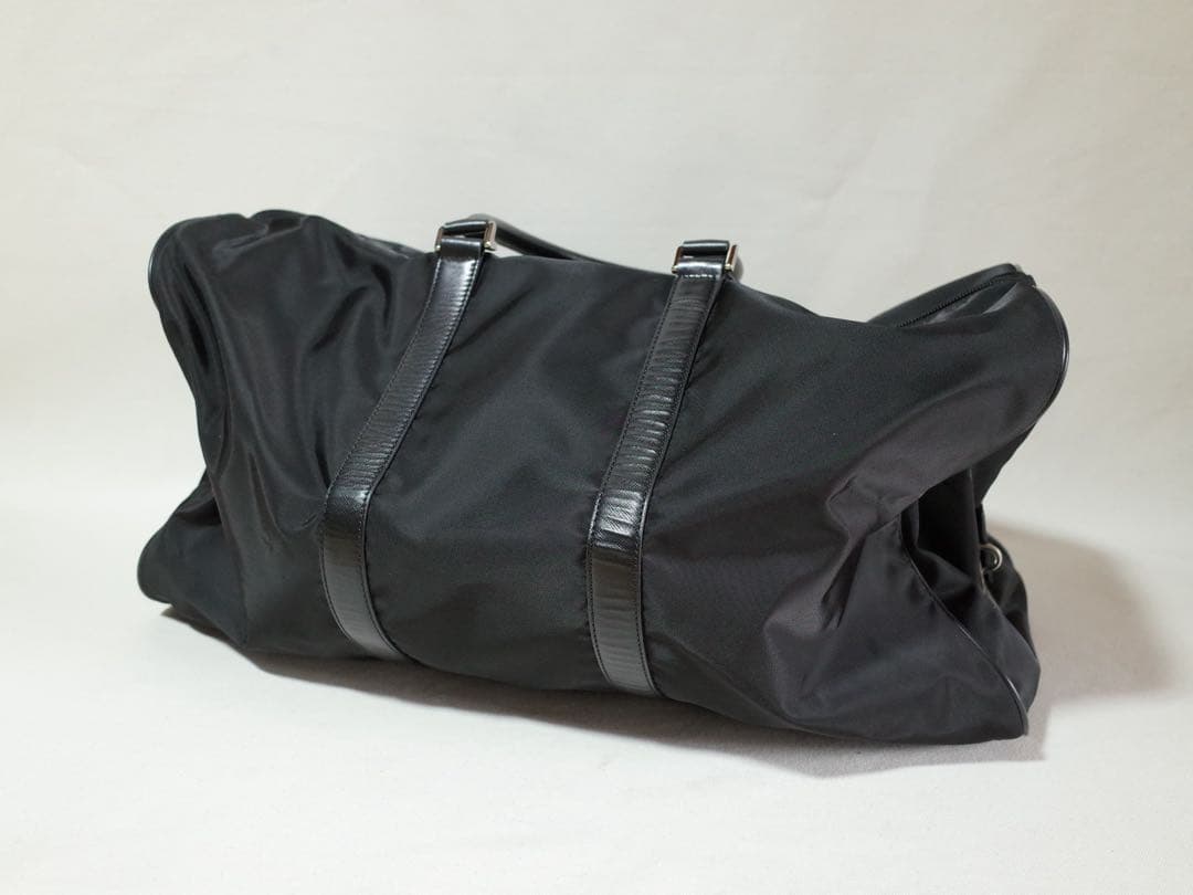 PRADA プラダ　ボストンバッグ トート　三角ロゴプレート　黒　付属品セット