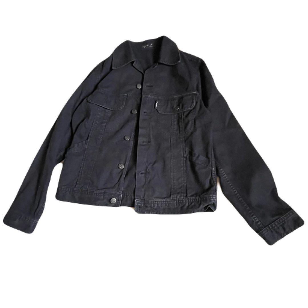 セールagnes bアニエスベー1990sフランス製Gジャン黒デニムジャケット