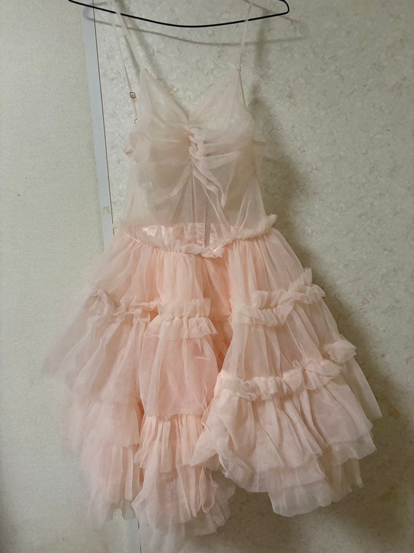 treat ürself フリルチュールワンピ チュニック チュール ピンク