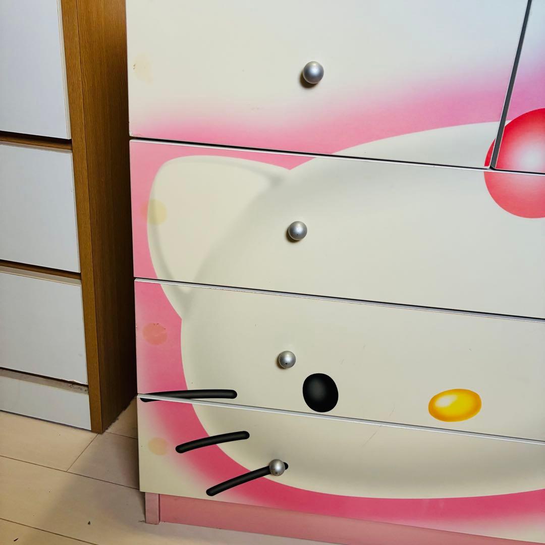キティちゃん　タンス　レトロ　木製.