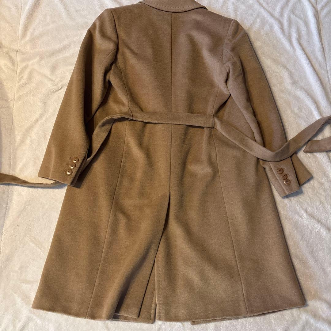 MAXMARA 白タグ　ベルテッドコート