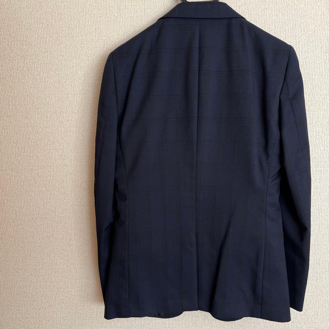 【美品・送料無料】SUIT SELECT スリーピース Y4 ネイビー チェック