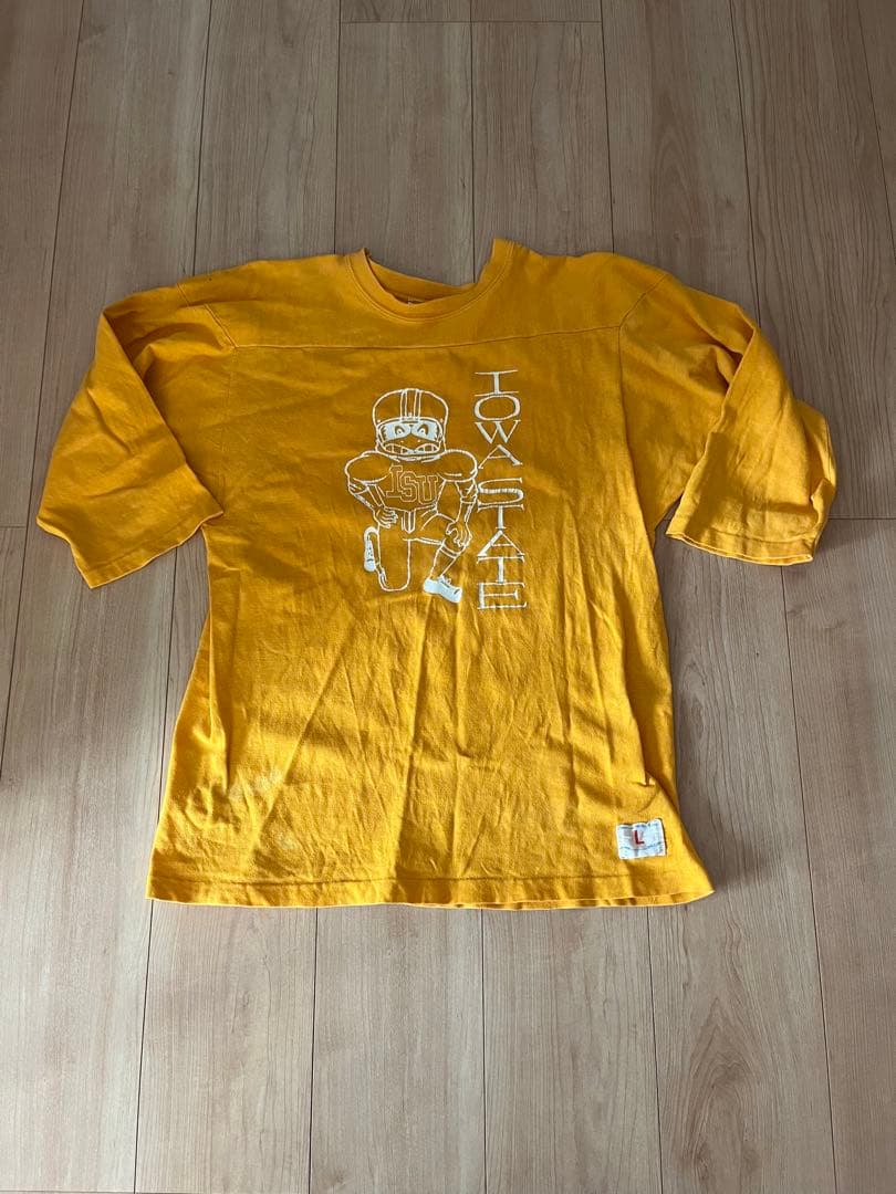 値下更新　70s チャンピオン　バータグ　フットボール　Tシャツ