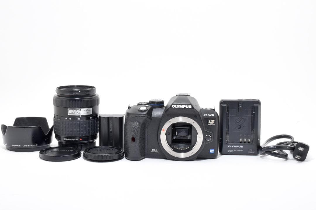 オリンパス E-520＋14-45mm F3.5-5.6 レンズセット カメラ
