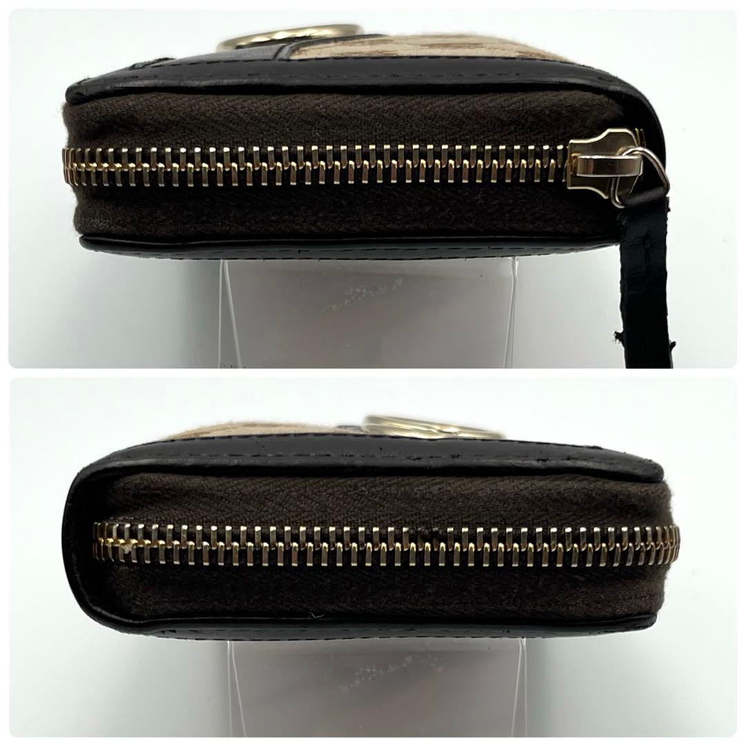 GUCCI GG 長財布 キャンバス　インターロッキング　ラウンドファスナー