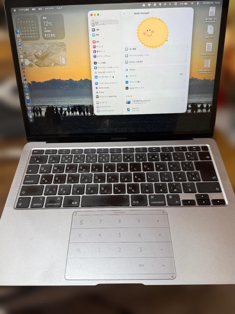 M1　MacBook Air　16GB　512GB　シルバー 日本語配列