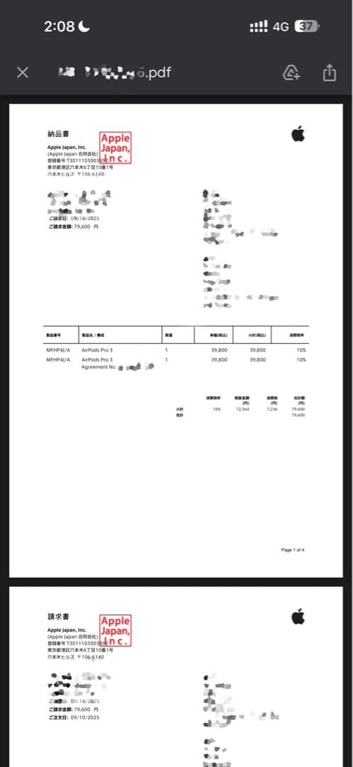 第3世代 AirPodsPro3 本体ケースのみ 中古美品 apple