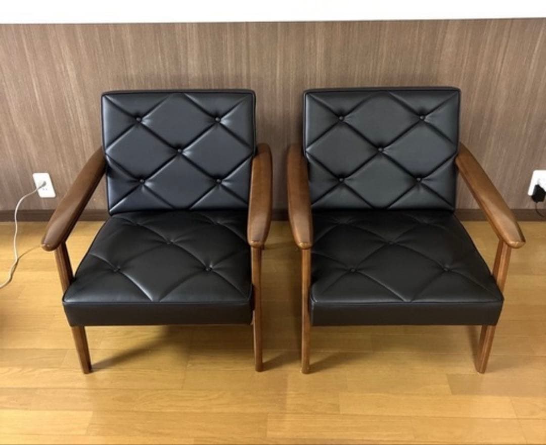 Maron Maron　美品 カリモク 1人掛けソファ 2脚セット