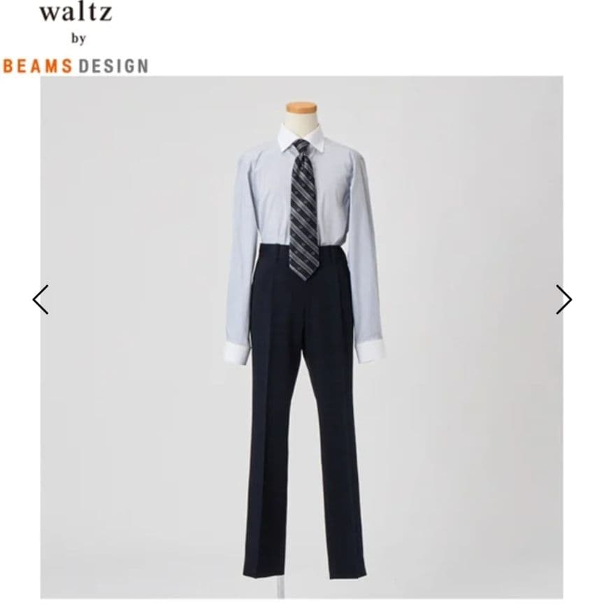 【美品】waltz by BEAMS DESIGN ベスト付きネイビースーツ