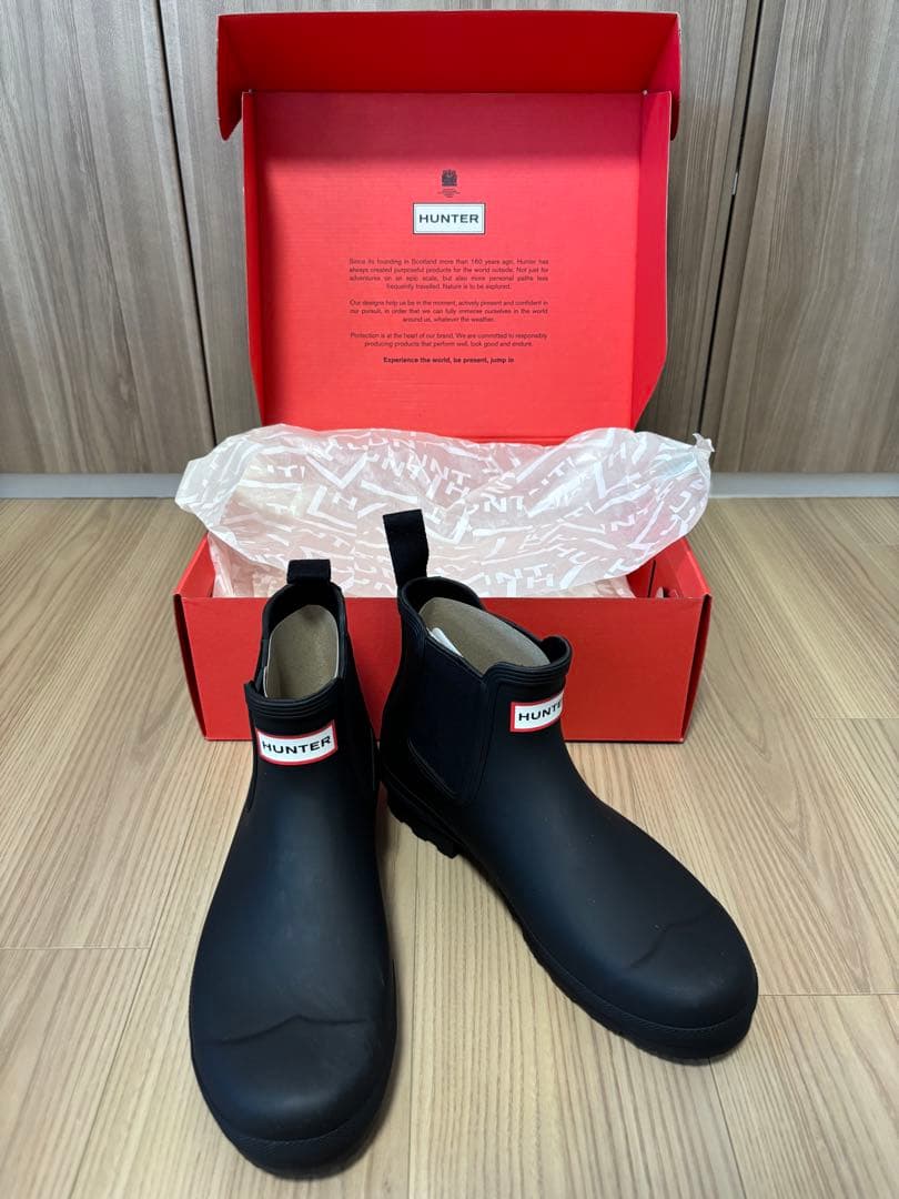 HUNTER チェルシーブーツ ブラック 26cm