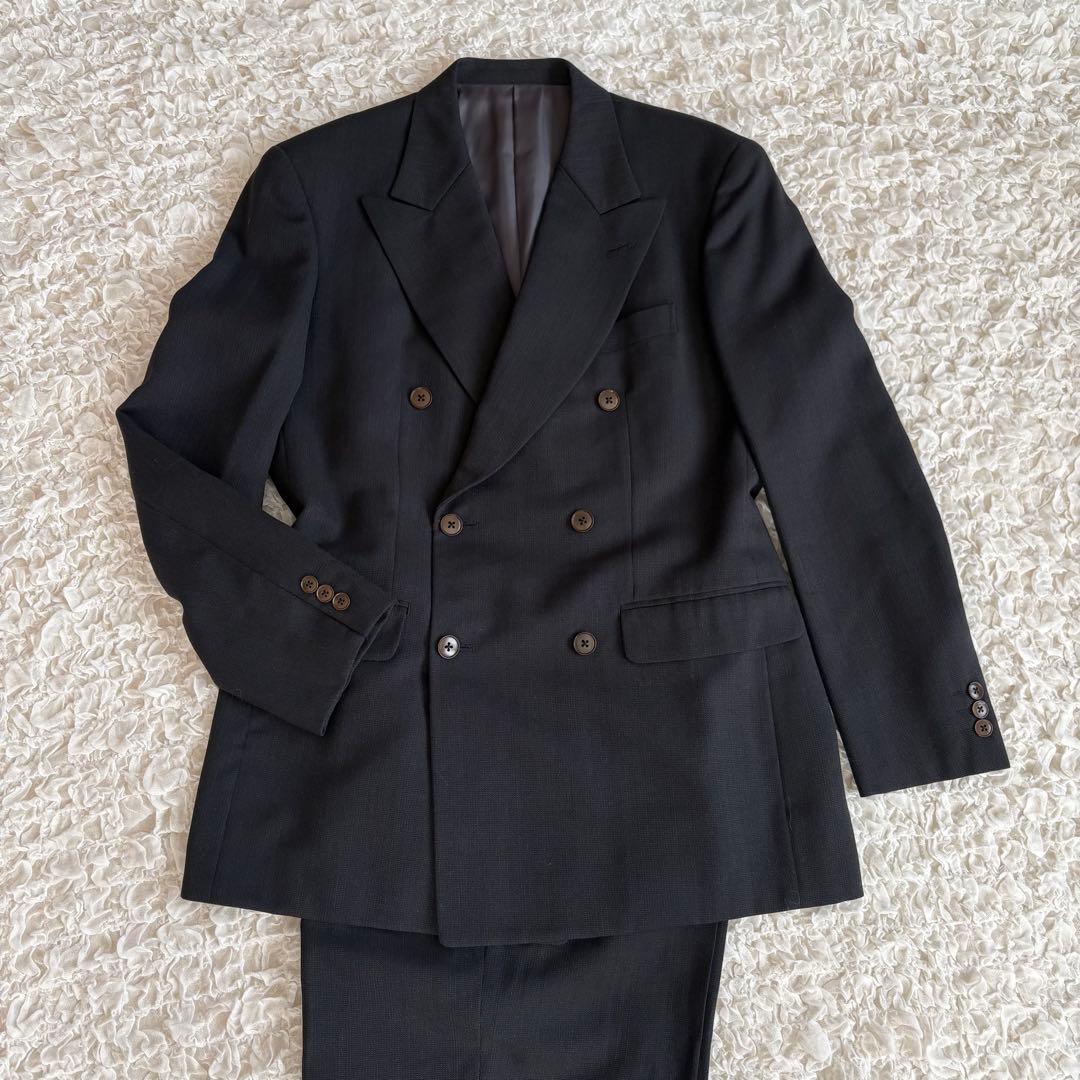 80s' TAKEO KIKUCHIヴィンテージ　ウール ダブルブレストスーツ