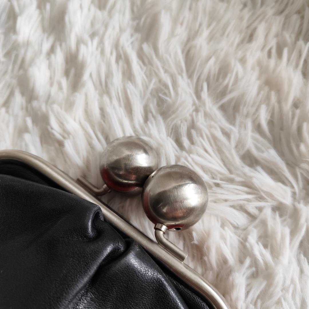 極美品！カワカワ×パピヨネコラボ がま口 財布 小銭入れ