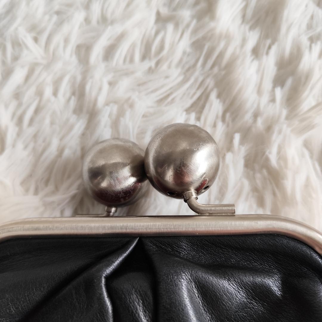 極美品！カワカワ×パピヨネコラボ がま口 財布 小銭入れ