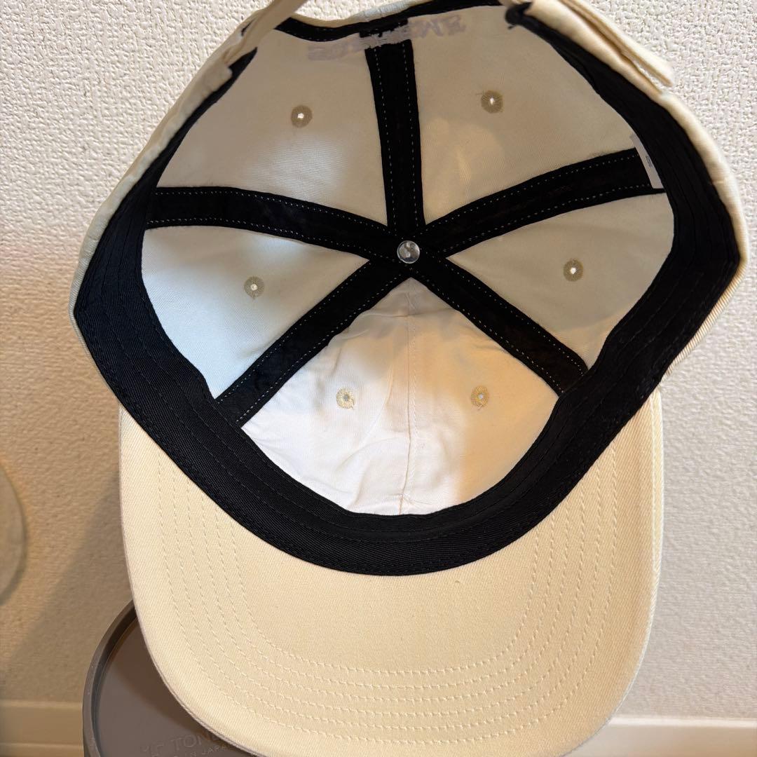 【希少】Supreme S Logo 6-Panel Cap ivory Sロゴ