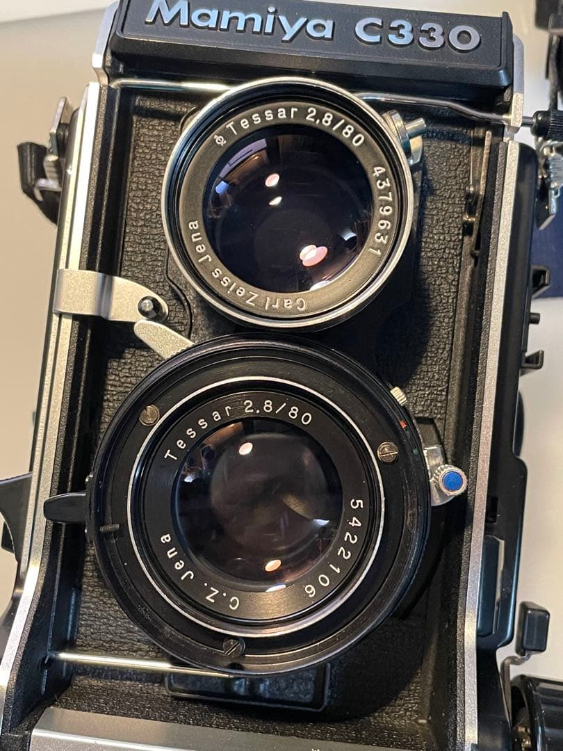 マミヤ　二眼　レンズ　ツァイス　zeiss tessar 80mm f2.8