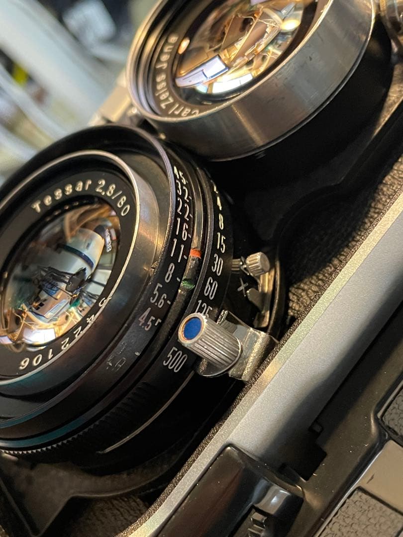 マミヤ　二眼　レンズ　ツァイス　zeiss tessar 80mm f2.8