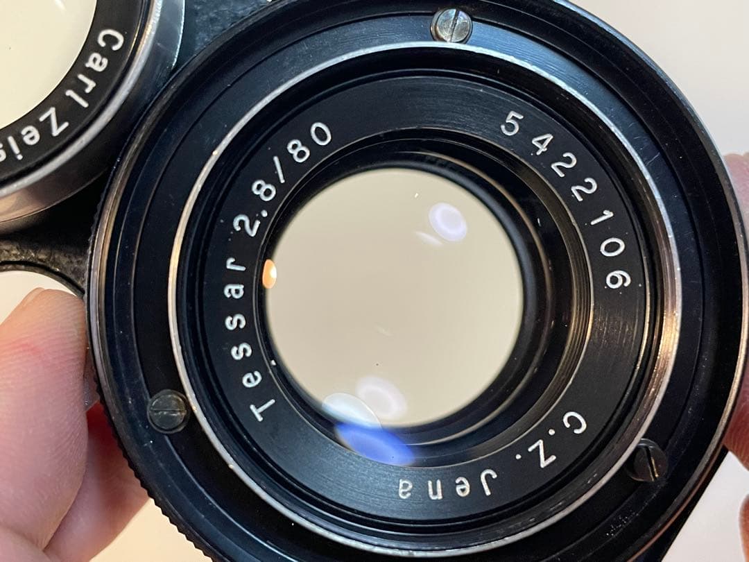 マミヤ　二眼　レンズ　ツァイス　zeiss tessar 80mm f2.8