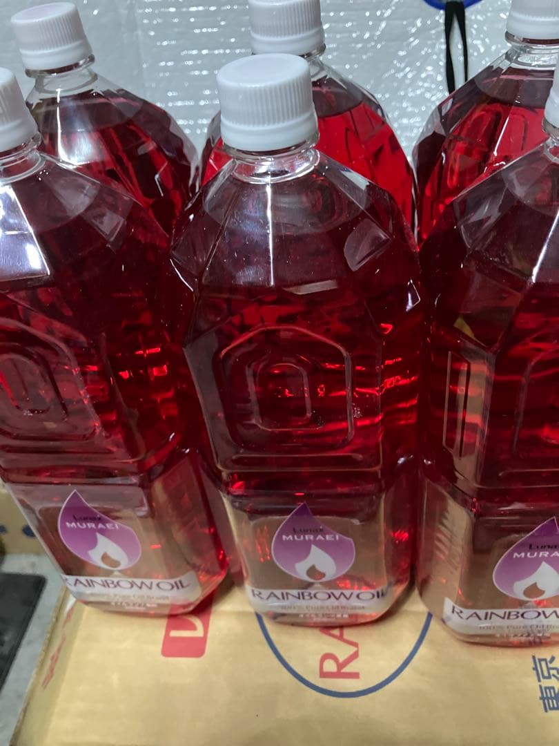 コメントで割引　ムラエ レインボーオイル2L 6本　メルカリ便送料込専用ノズル付