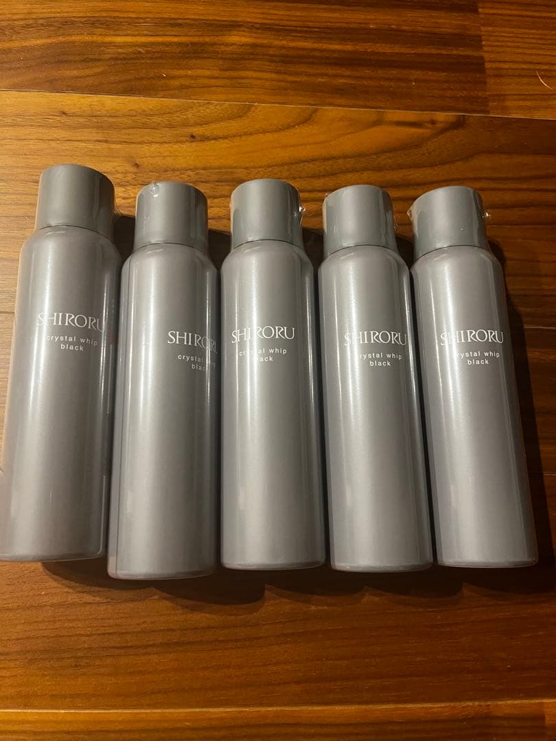 新品　SHIRORU クリスタルホイップブラック 120ml 5本セット
