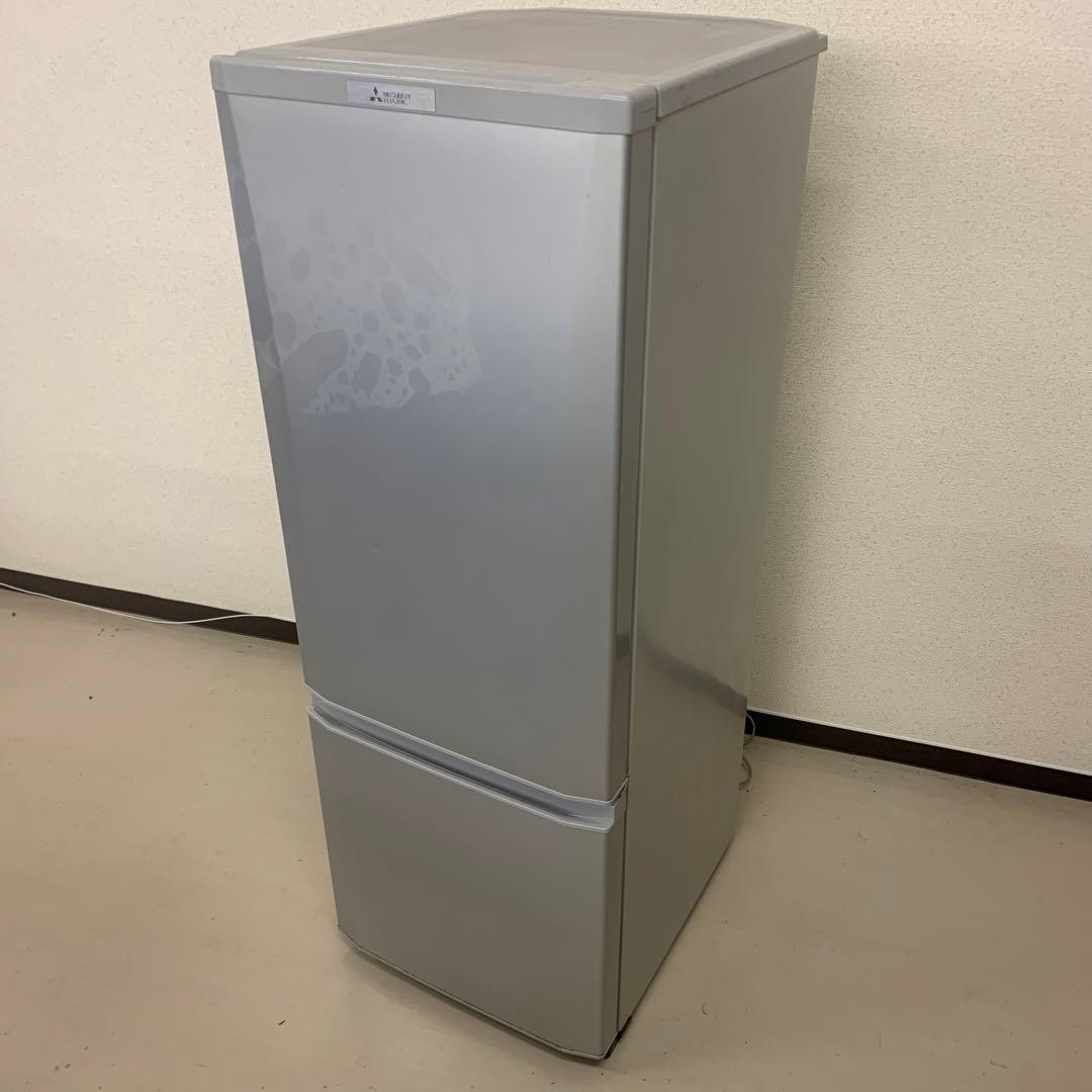 三菱　冷蔵庫168L 2ドア　MR-P17D-S 右開き2019年　日本製