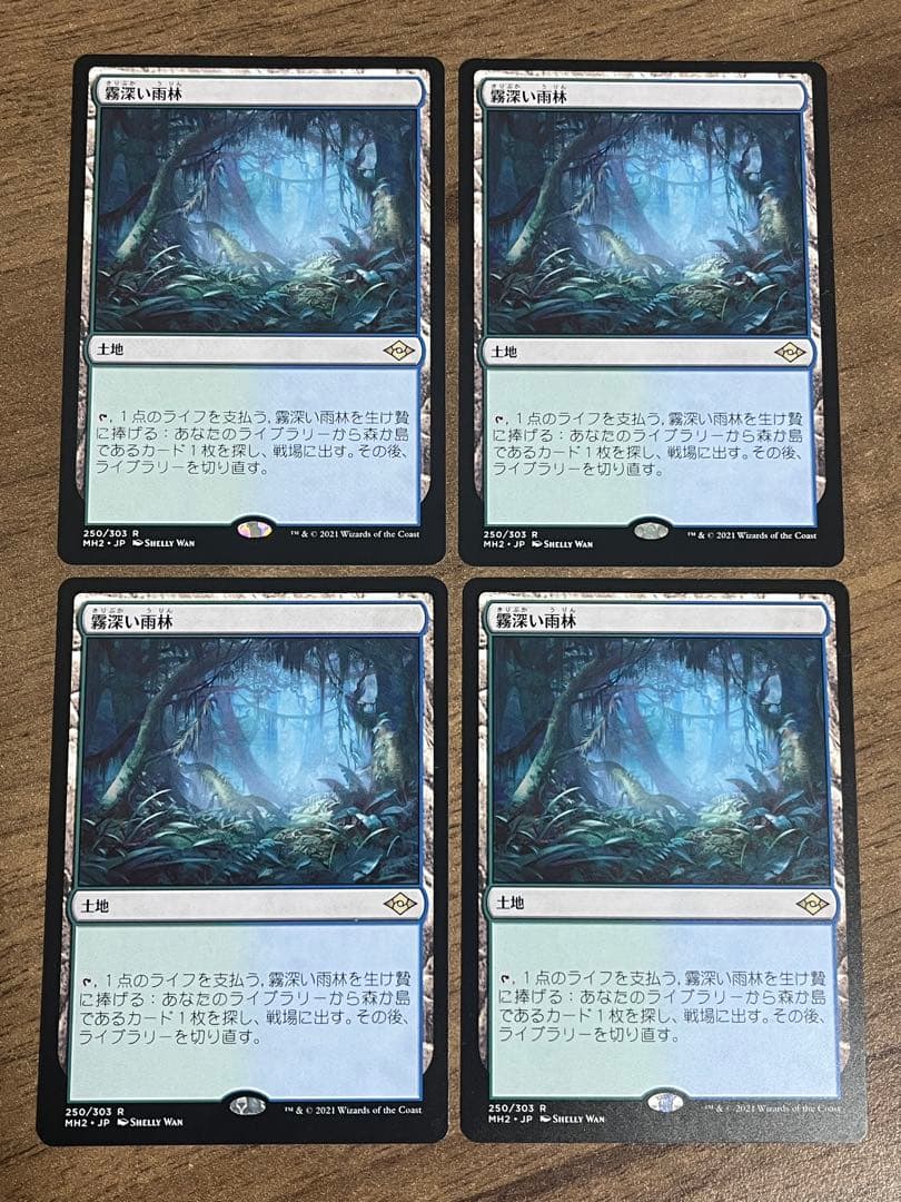 【MTG】霧深い雨林　日本語版　4枚