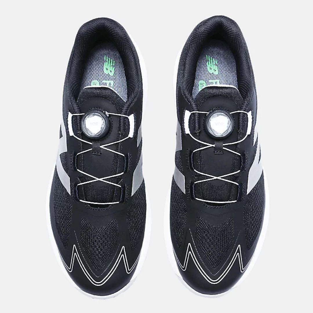 new balance スパイクレス BOA ボアゴルフシューズ 黒26.0
