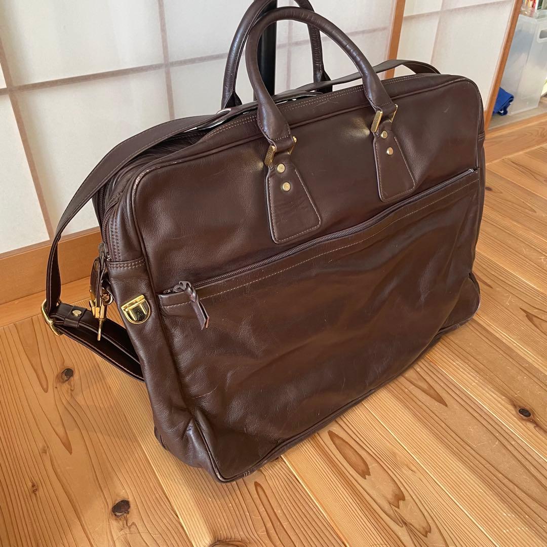 【Porter】吉田カバン ブラウンレザー 2way ボストンバッグ