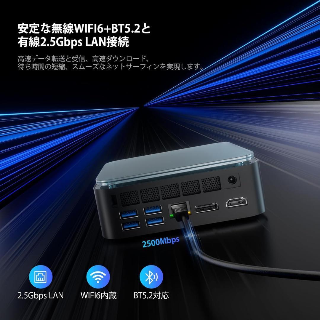 Ryzen 7 7735HS 8コア/16スレッド 最大4.75GHz ミニPC