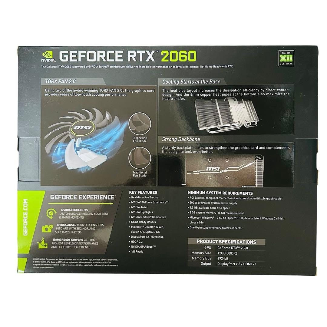 新品未開封★MSI GeForce RTX★グラフィックスボード★VD7937