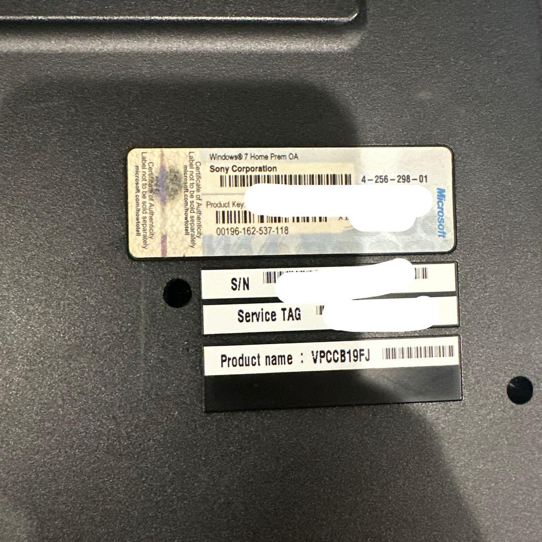 Sony VAIO C VPCCB19FJ 白