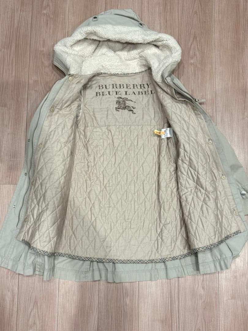 ままの☆ バーバリー ブルーレーベルの2WAYモッズコート　美品