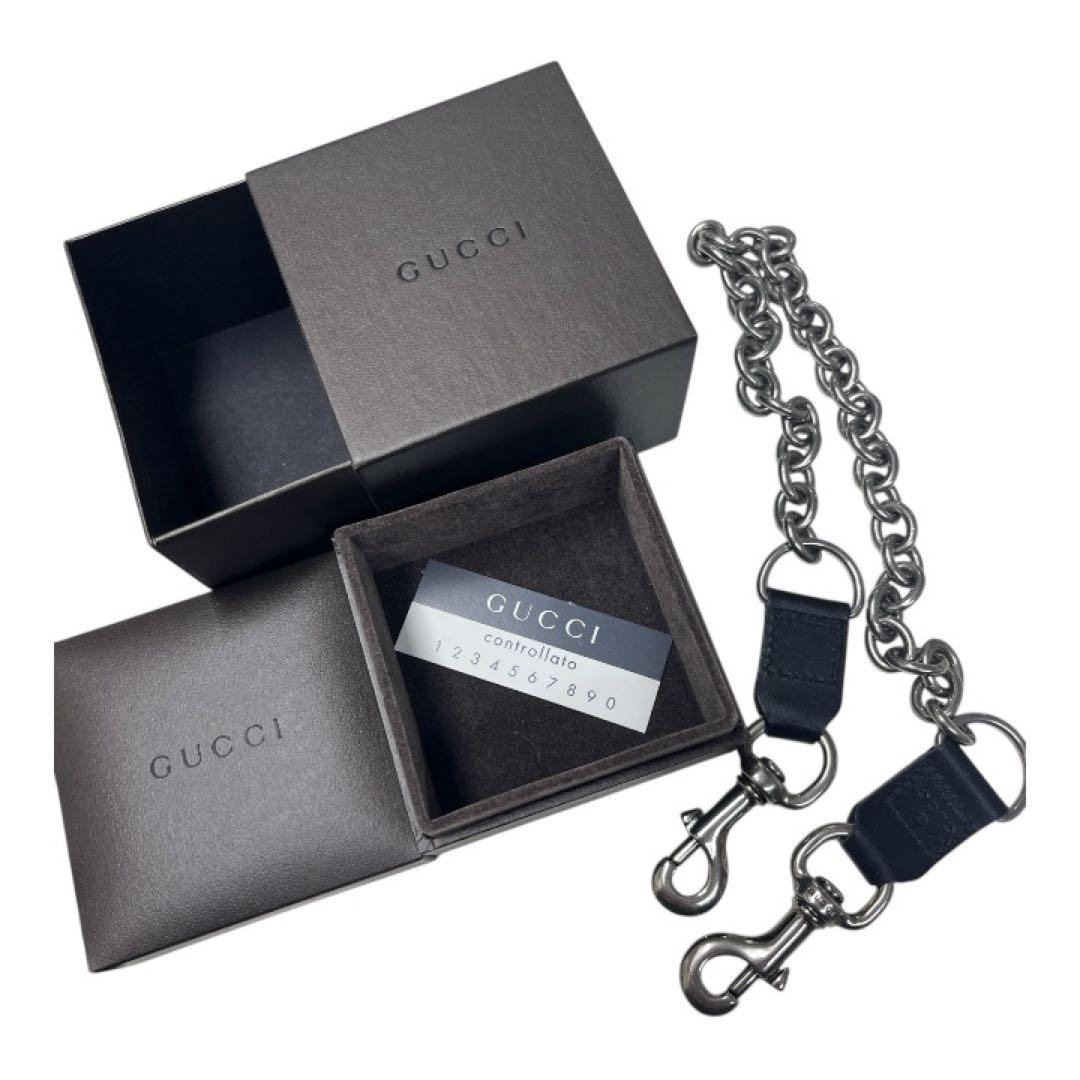 GUCCI ウォレットチェーン　シルバー