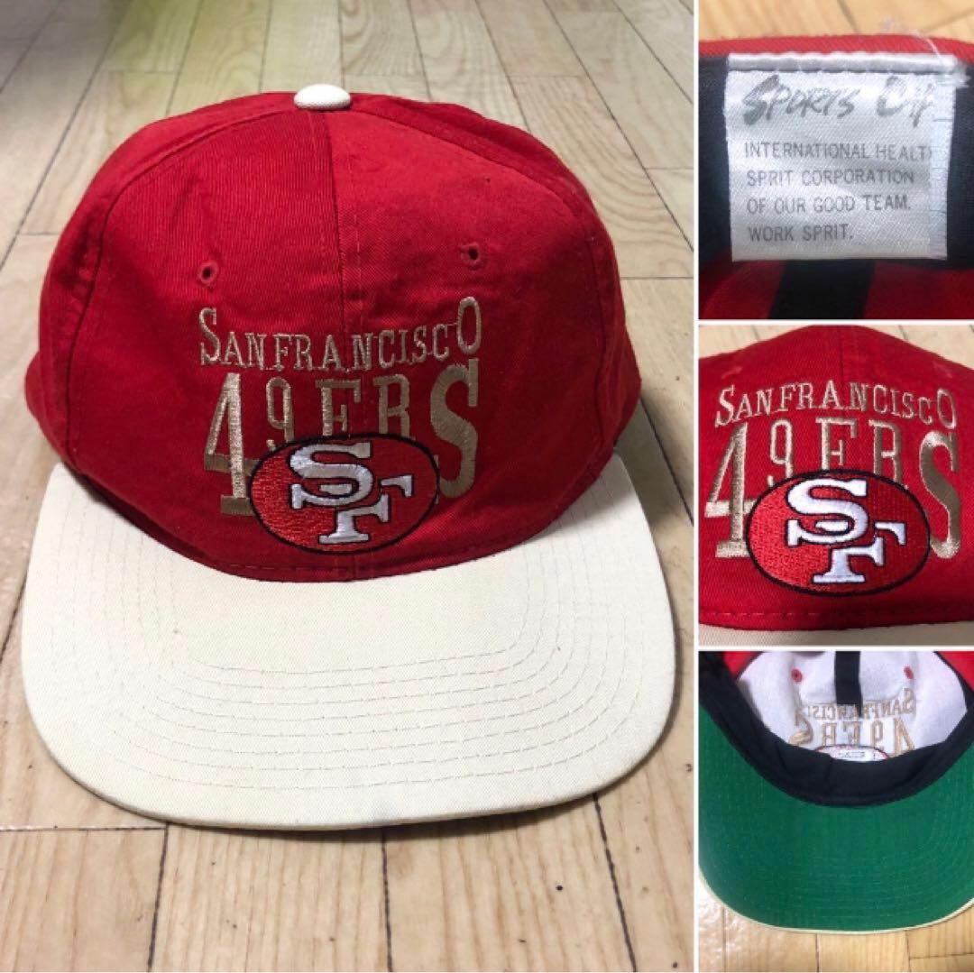 希少❗️NFL サンフランシスコ 49ers ヴィンテージ キャップ つば裏緑