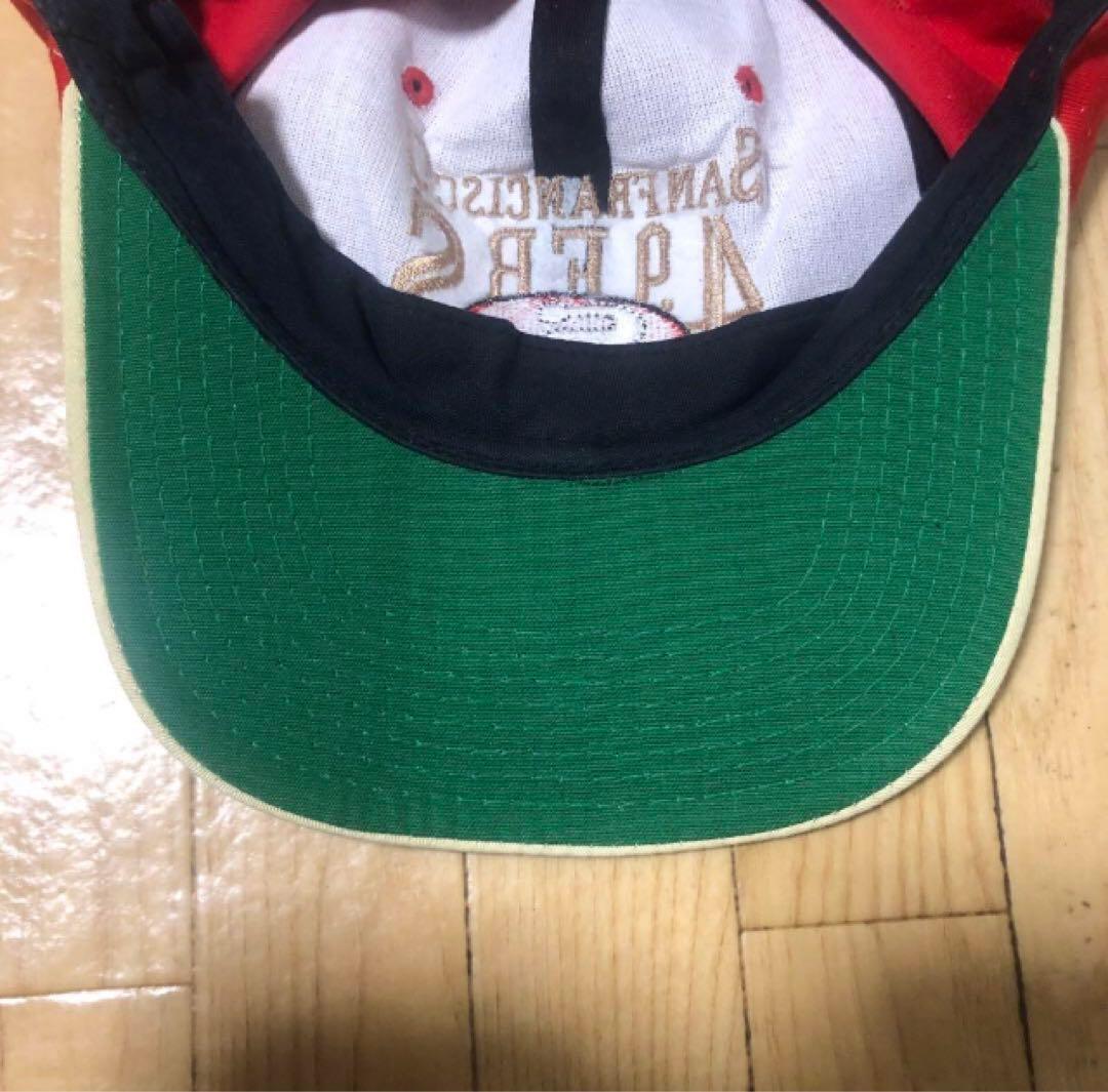 希少❗️NFL サンフランシスコ 49ers ヴィンテージ キャップ つば裏緑