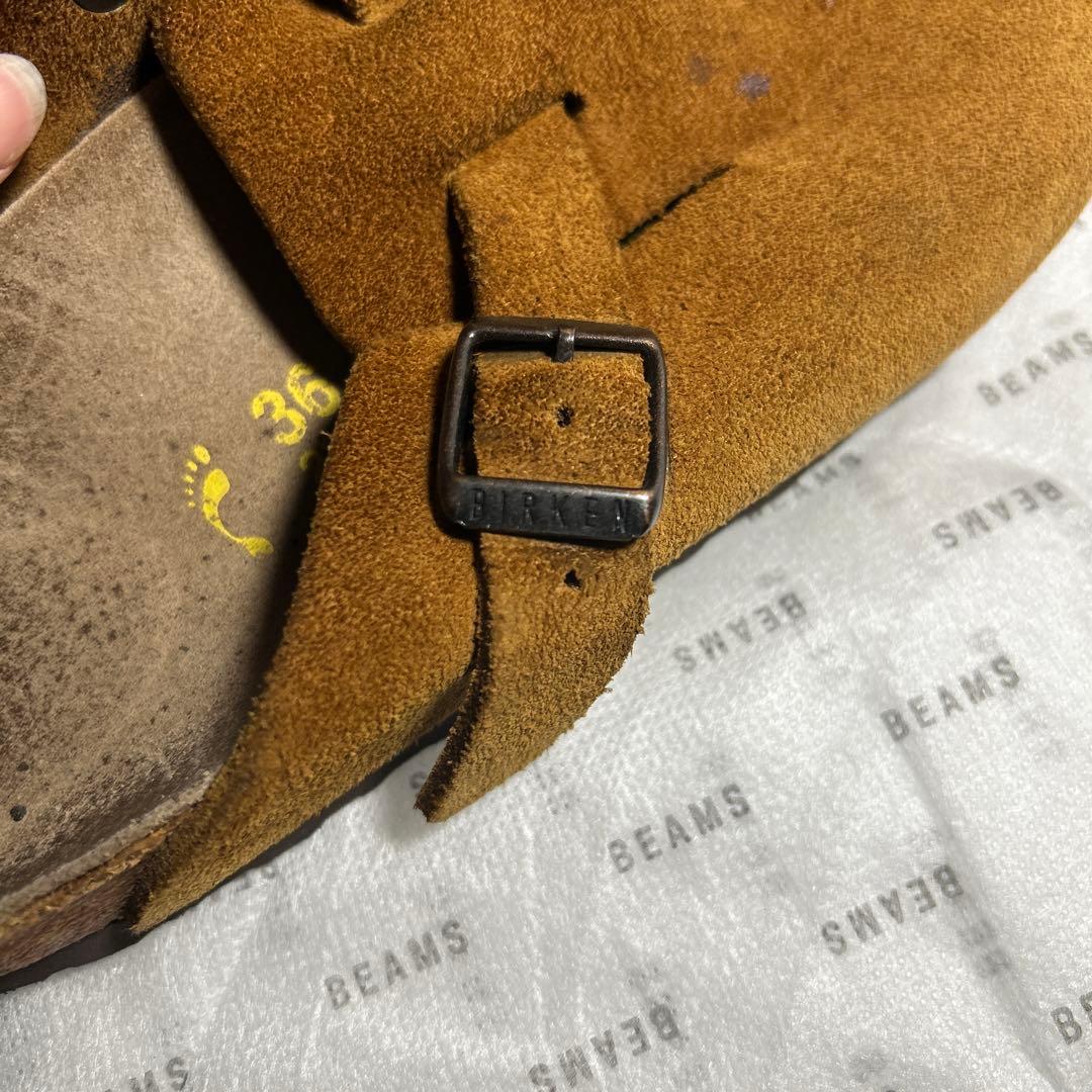 BIRKENSTOCK ブラウン スエード サボサンダル 36 23cm