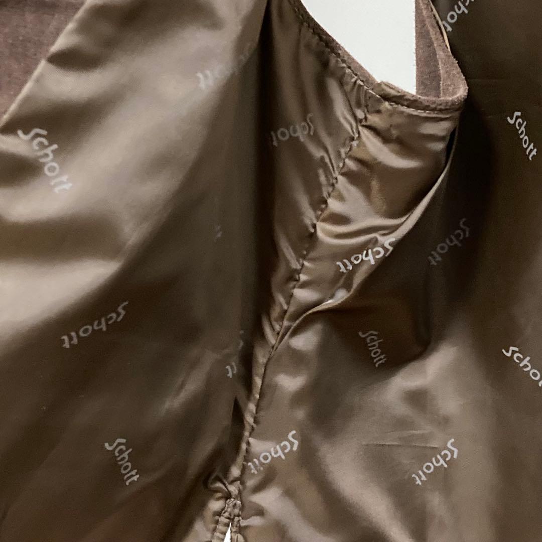 SCHOTT　ショット　スエードベスト　Mサイズ　ブラウン