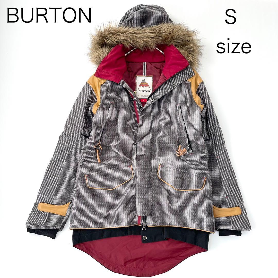 4462 バートン ジャケット スノボウェア レディース ストライプ ファー付き