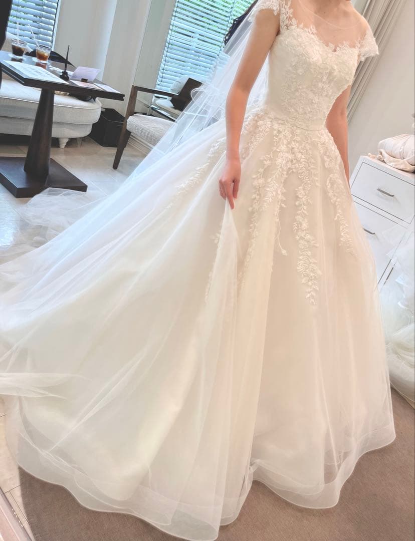 ウェディングドレス　美品　結婚式　前撮り　フォトウェディング　二次会　ドレス