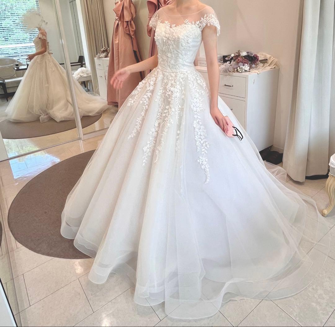 ウェディングドレス　美品　結婚式　前撮り　フォトウェディング　二次会　ドレス