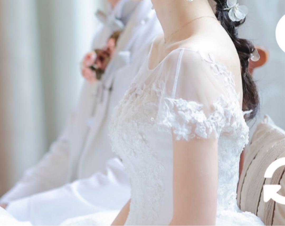ウェディングドレス　美品　結婚式　前撮り　フォトウェディング　二次会　ドレス