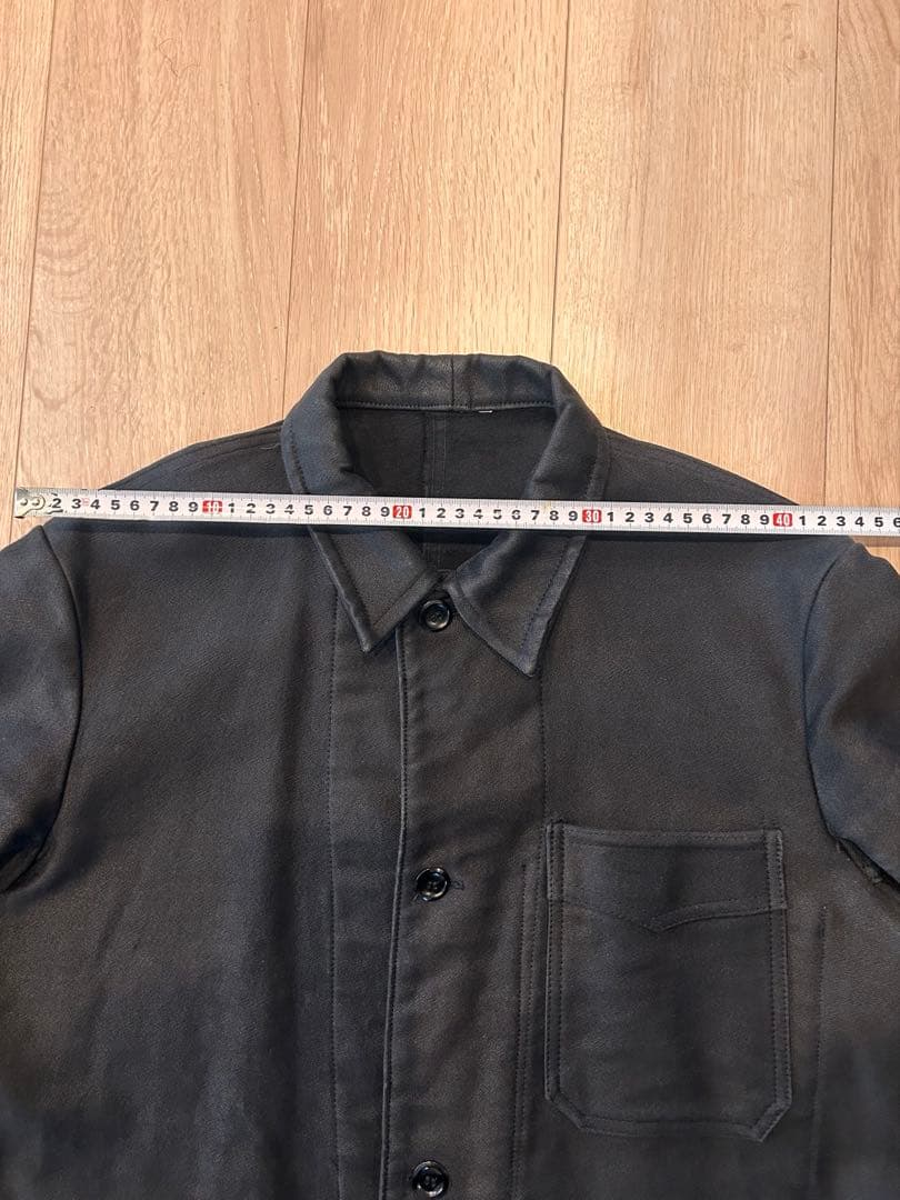 ビンテージ　ブラックモールスキンジャケット