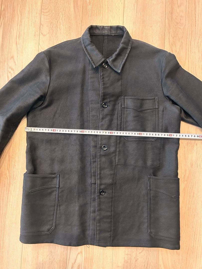 ビンテージ　ブラックモールスキンジャケット