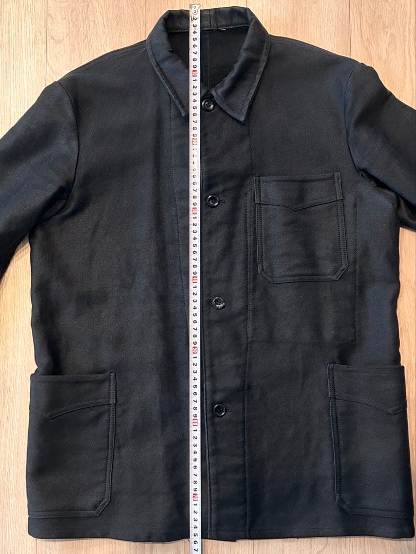 ビンテージ　ブラックモールスキンジャケット