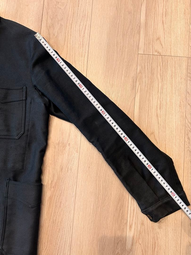 ビンテージ　ブラックモールスキンジャケット