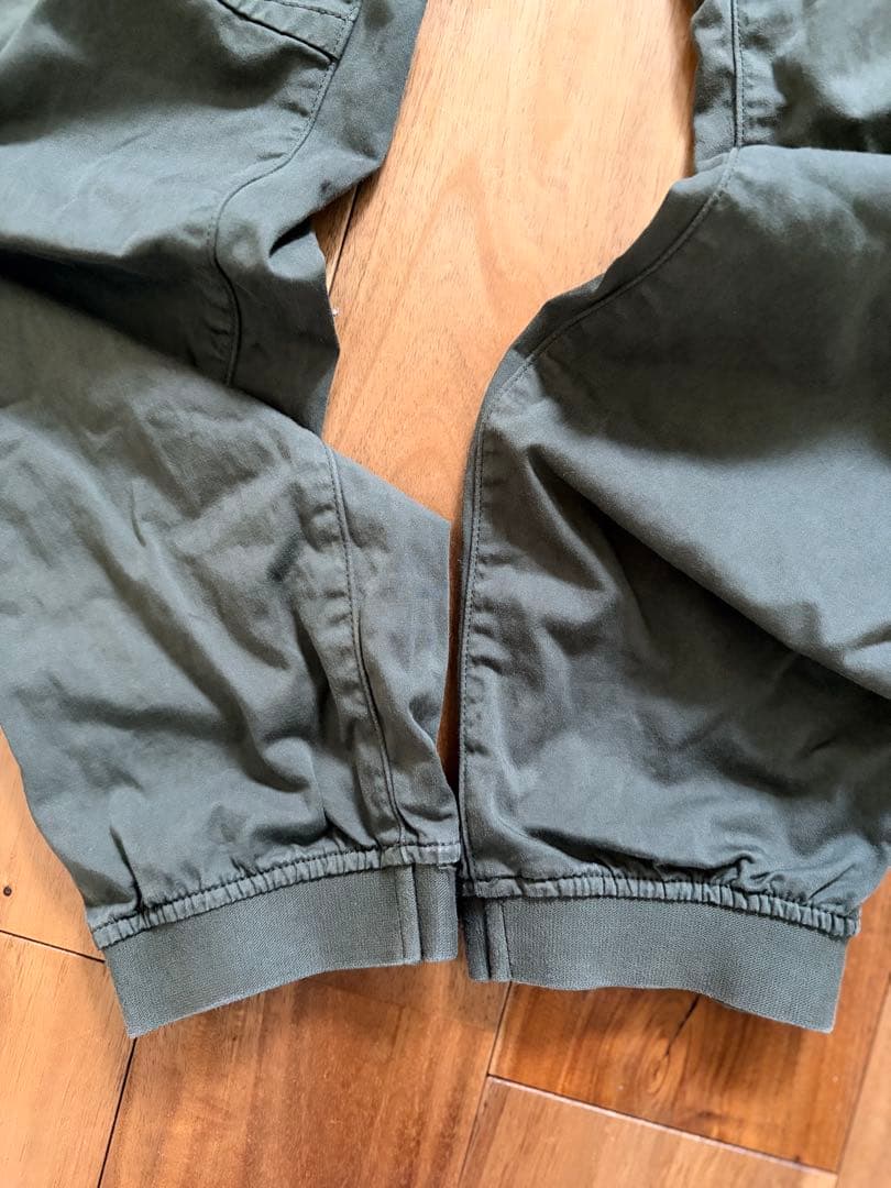 ストーンアイランド　stone  カーゴパンツ　カーキ　リブ付き