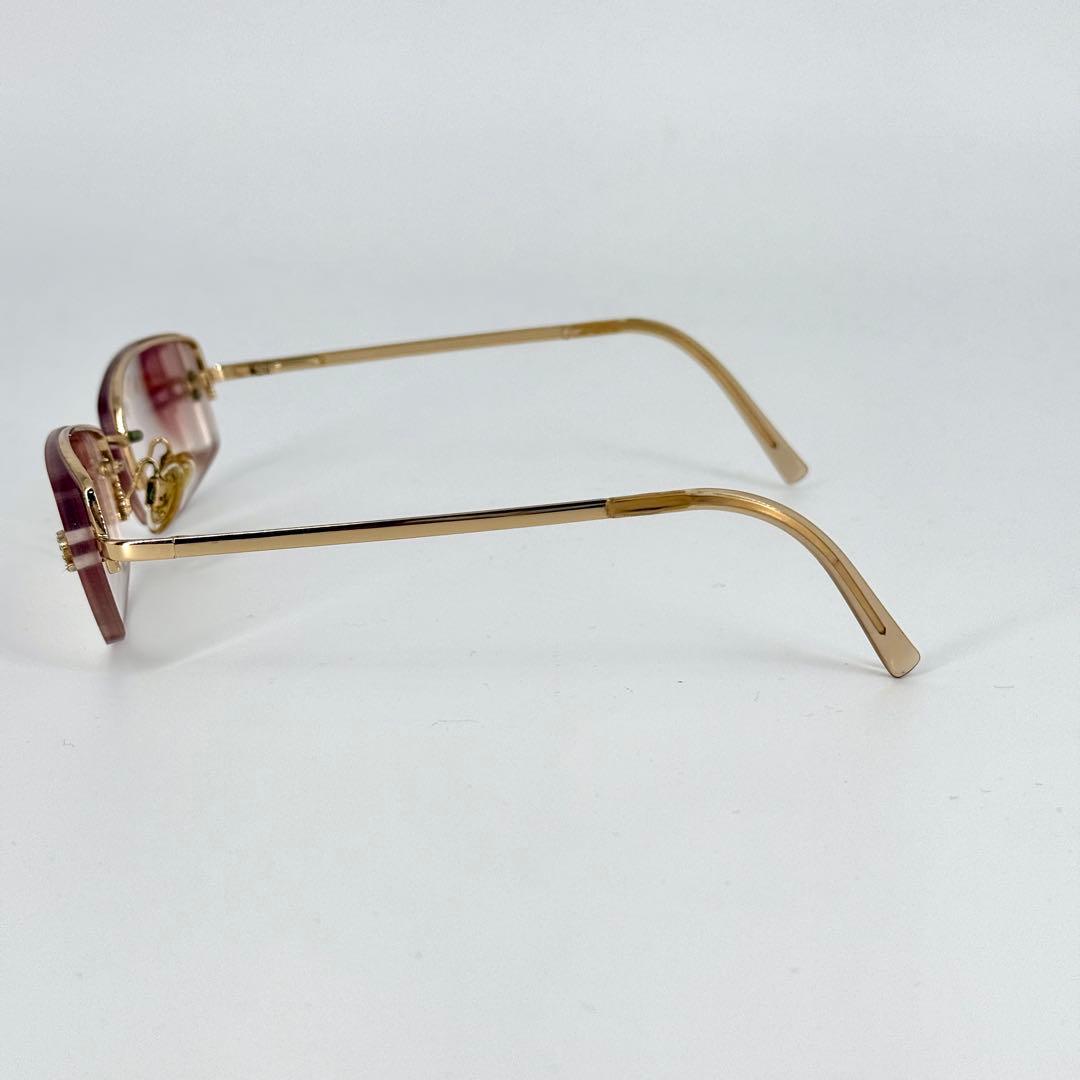 CHANEL サングラス 4093-B リムレス y2k メガネ ゴールド